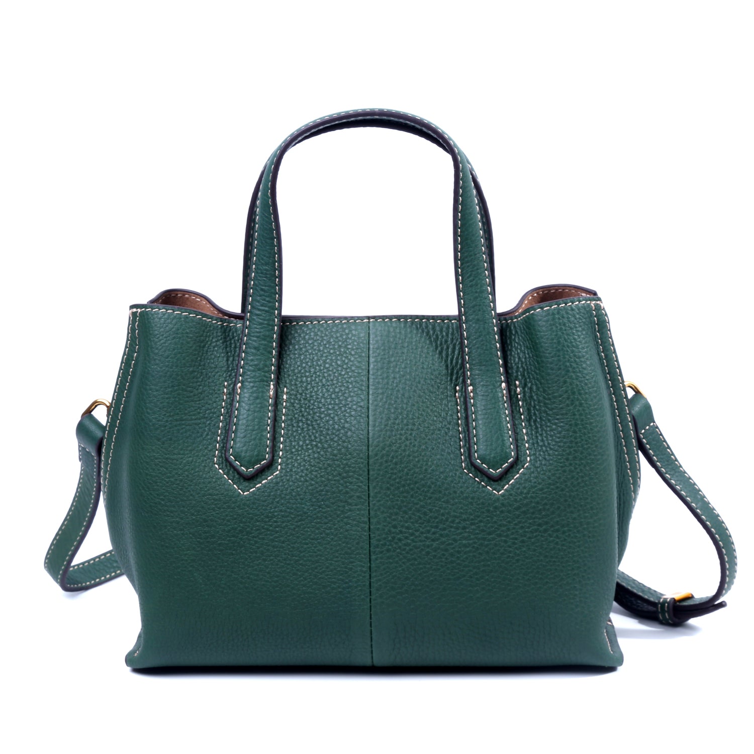 Leather Tote Bag Jess - Green